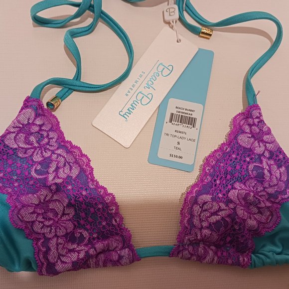 Beach Bunny Lace Bikini Top only size small - Picture 1 of 8